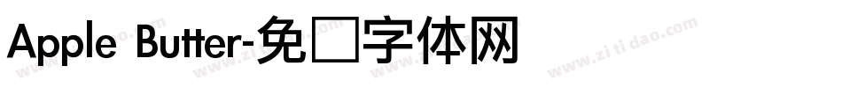Apple Butter字体转换